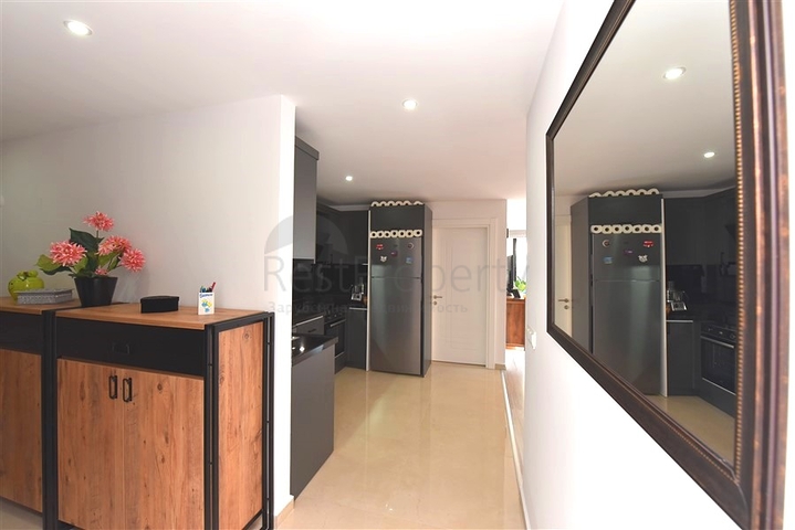 شقة 2 + 1 في مجمع سكني مع البنية التحتية للفنادق.