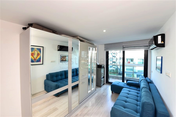 شقة 2 + 1 في مجمع سكني مع البنية التحتية للفنادق.