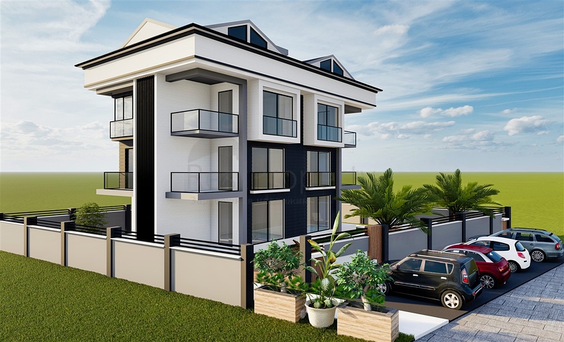 شقق دوبلكس 1+1 و 3+1 في كيمير - منطقة أنطاليا 