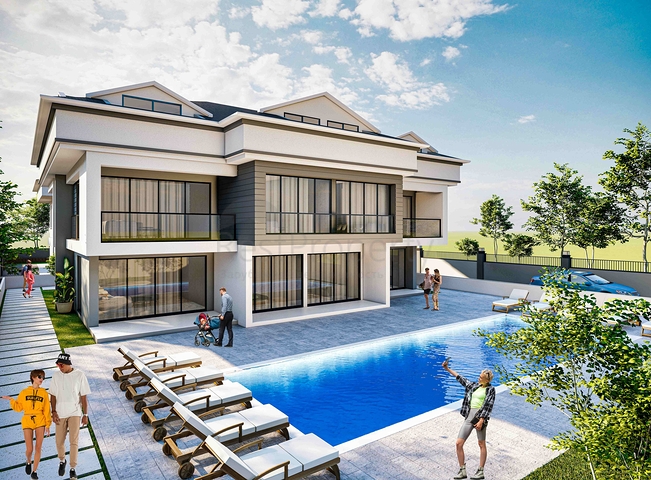 شقة دوبلكس 3 + 1 في كيمير - منطقة أنطاليا 