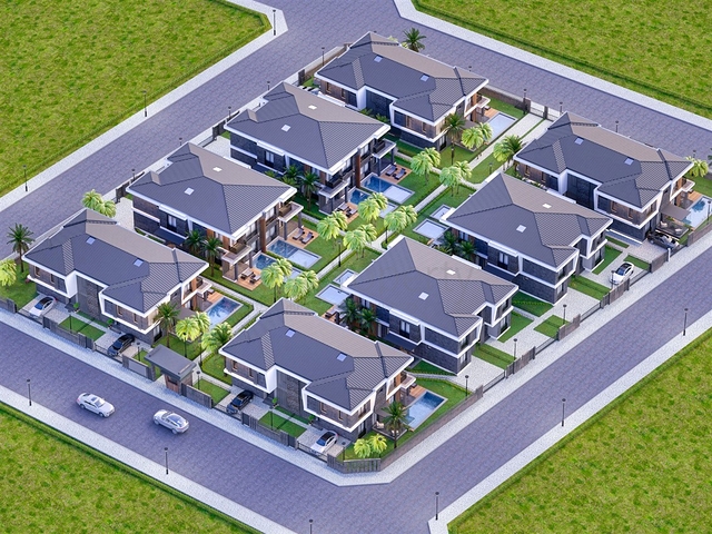 فيلا 4+1 في دوشيمالتي-منطقة أنطاليا 