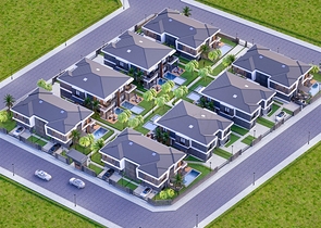 فيلا 4+1 في دوشيمالتي-منطقة أنطاليا 