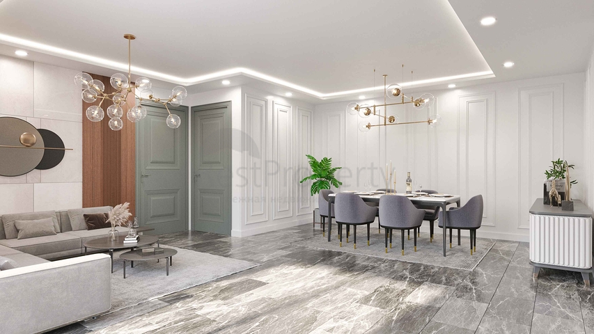 تخطيط فيلا 3 + 1 ، 4+2 في منطقة التينتاس - أنطاليا 