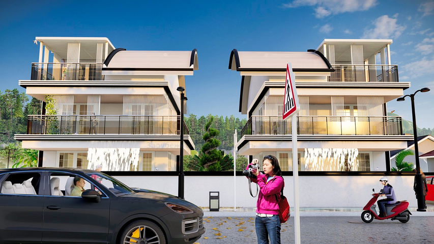 فيلا 5 + 1 في منطقة بيليك أنطاليا 