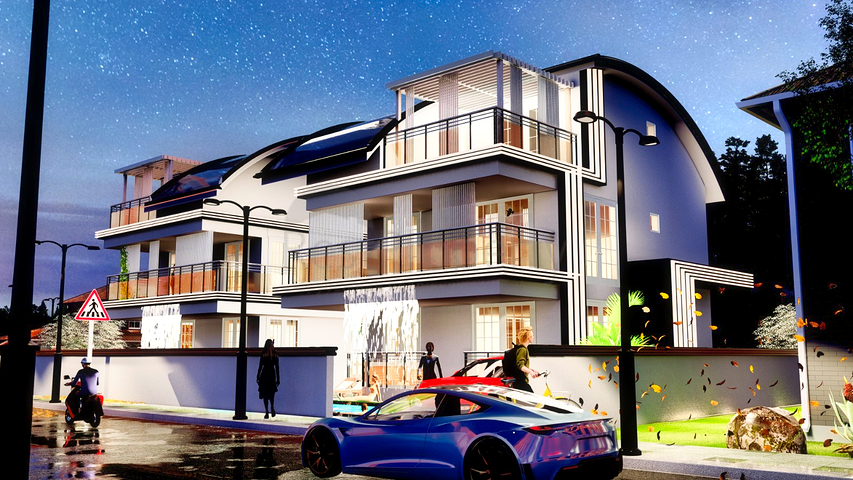 فيلا 5 + 1 في منطقة بيليك أنطاليا 