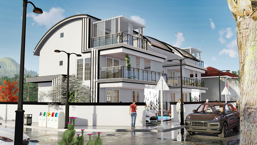 فيلا 5 + 1 في منطقة بيليك أنطاليا 