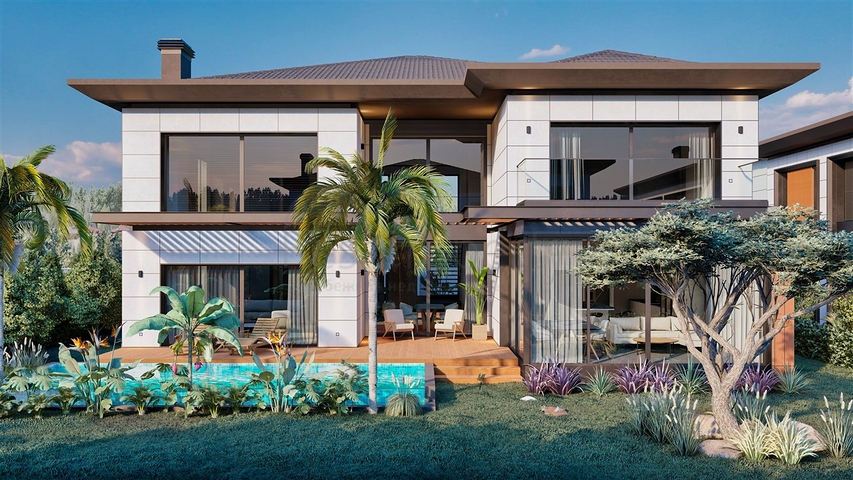 فيلا 4+1 في دوشيمالتي-منطقة أنطاليا