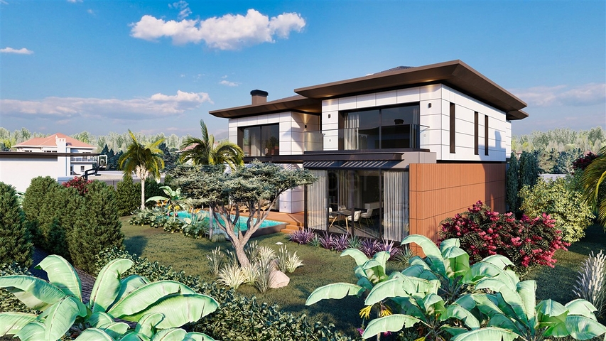 فيلا 4+1 في دوشيمالتي-منطقة أنطاليا