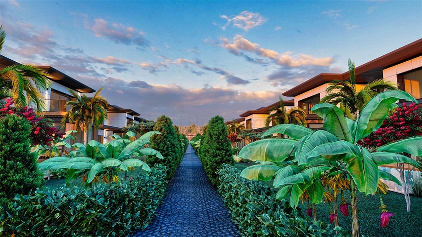 فيلا 4+1 في دوشيمالتي-منطقة أنطاليا