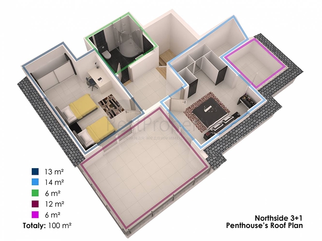 قريبة من البحر - شقق فاخرة ضمن مجمع سكني في منطقة كاستل / الانيا 