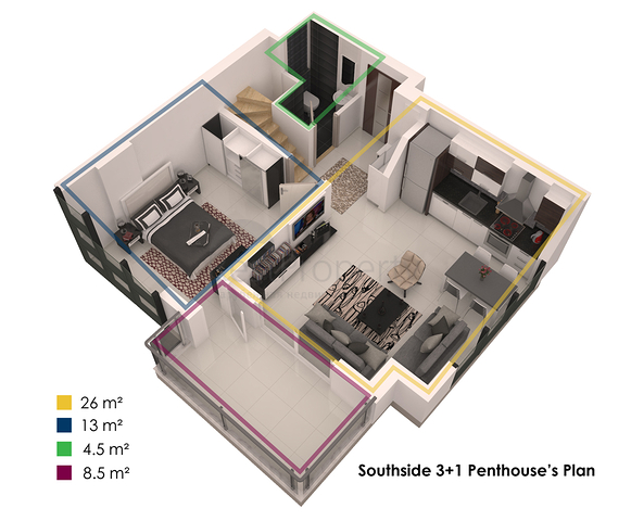 قريبة من البحر - شقق فاخرة ضمن مجمع سكني في منطقة كاستل / الانيا 