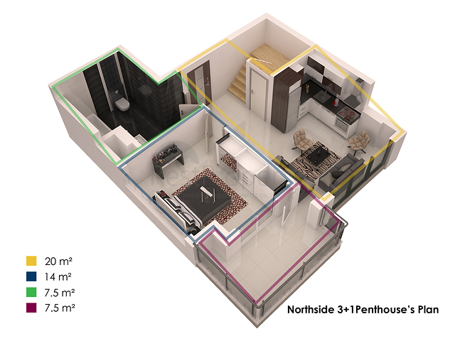 قريبة من البحر - شقق فاخرة ضمن مجمع سكني في منطقة كاستل / الانيا 
