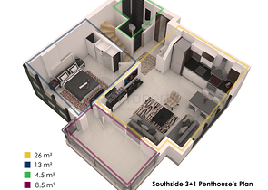 قريبة من البحر - شقق فاخرة ضمن مجمع سكني في منطقة كاستل / الانيا 