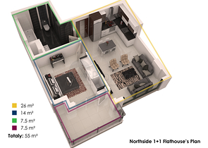 قريبة من البحر - شقق فاخرة ضمن مجمع سكني في منطقة كاستل / الانيا 