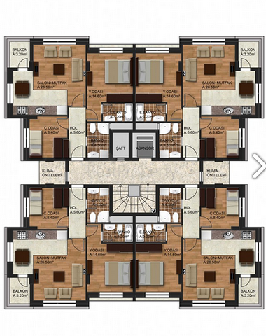مشروع جديد باطلالة رائعة في انطاليا