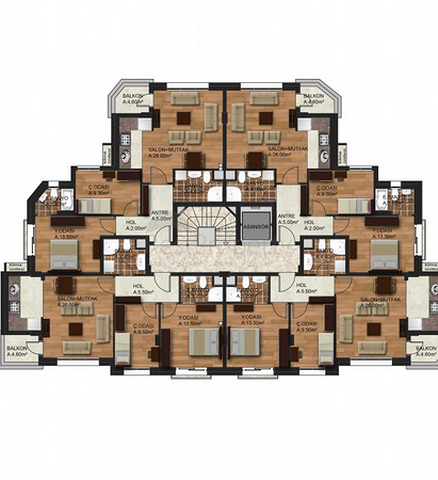 مشروع جديد باطلالة رائعة في انطاليا