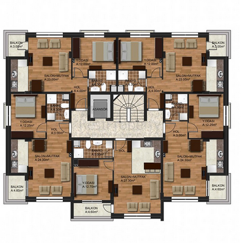 مشروع جديد باطلالة رائعة في انطاليا