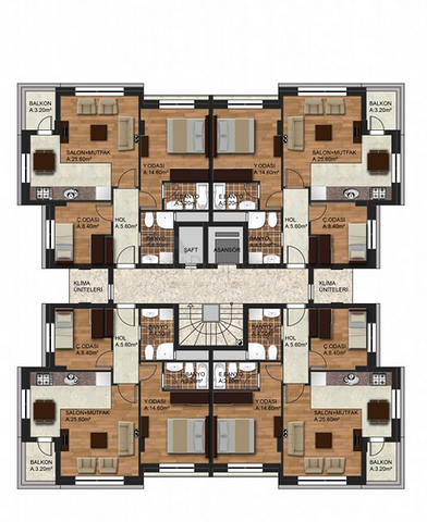 مشروع جديد باطلالة رائعة في انطاليا