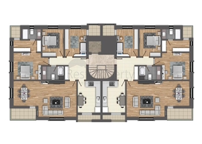 شقق بأحجام واسعة في وسط مدينة انطاليا