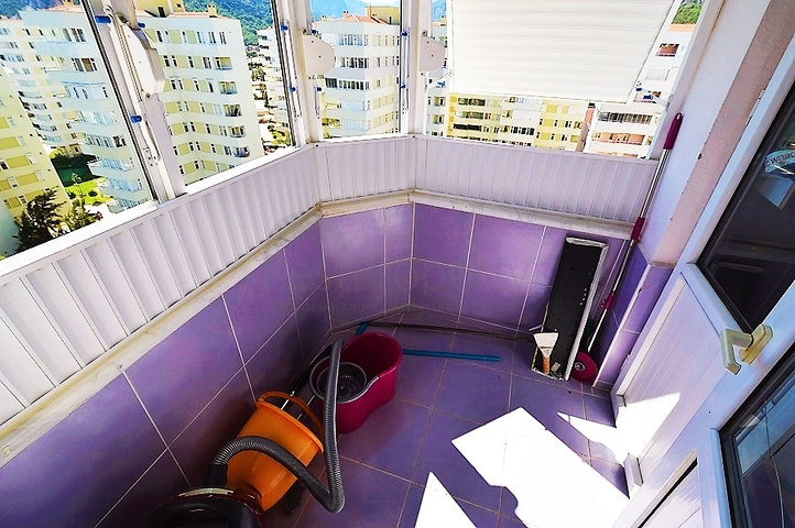 شقة باطلالة بحرية للبيع في ليمان,كونيالتي,انطاليا