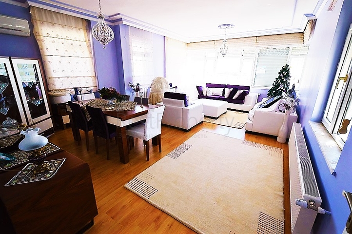 شقة باطلالة بحرية للبيع في ليمان,كونيالتي,انطاليا