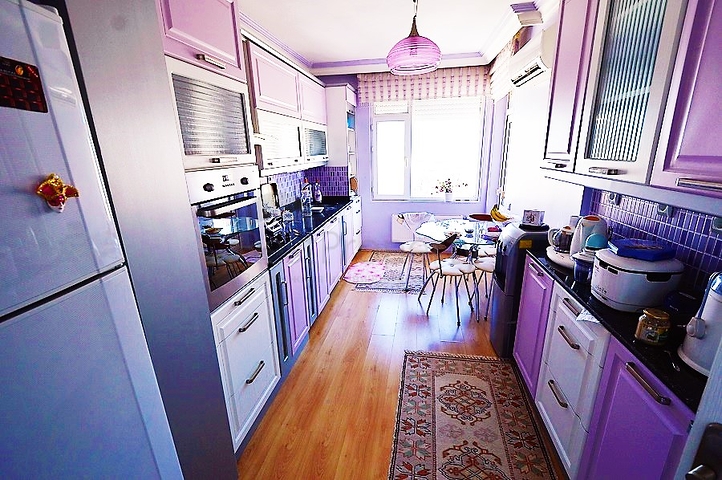 شقة باطلالة بحرية للبيع في ليمان,كونيالتي,انطاليا