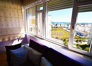 شقة باطلالة بحرية للبيع في ليمان,كونيالتي,انطاليا