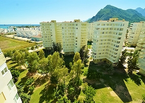 شقة باطلالة بحرية للبيع في ليمان,كونيالتي,انطاليا