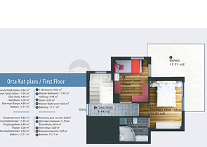 فيلات فاخرة بأربع غرف نوم للبيع في انطاليا , كيمير