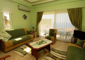 دوبلكس بغرفتين مع إطلالة على البحر في دميرتاش