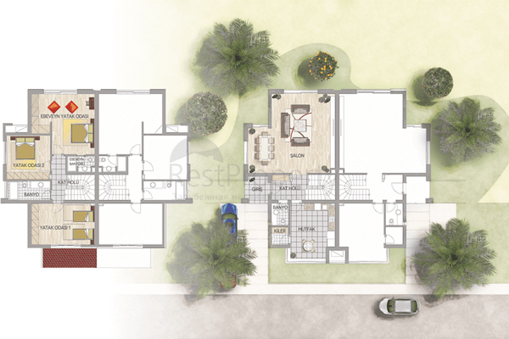 فيلات فاخرة قيد الانشاء في انطاليا