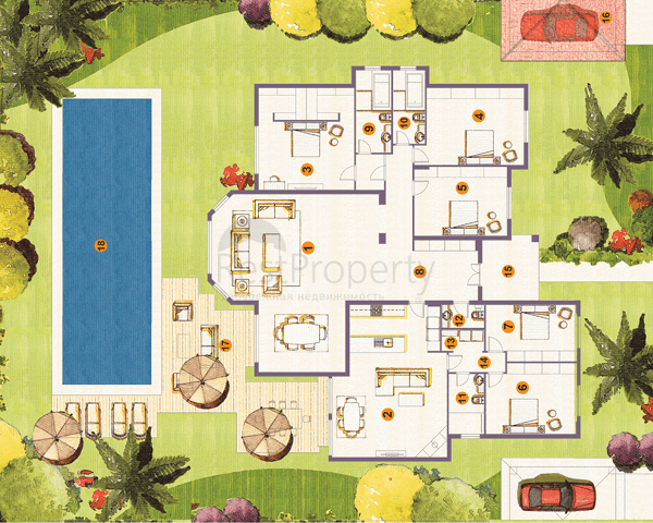 فيلات فاخرة في مجمع مميز