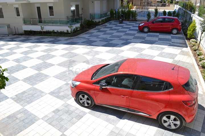 شقة بغرفة نوم واحدة مزودة بنظام تدفئة الغاز في انطاليا