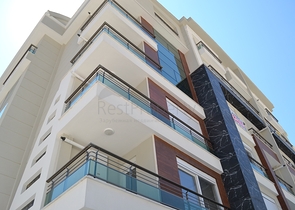 شقة بغرفة نوم واحدة مزودة بنظام تدفئة الغاز في انطاليا