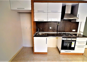 شقة بغرفة نوم واحدة مزودة بنظام تدفئة الغاز في انطاليا