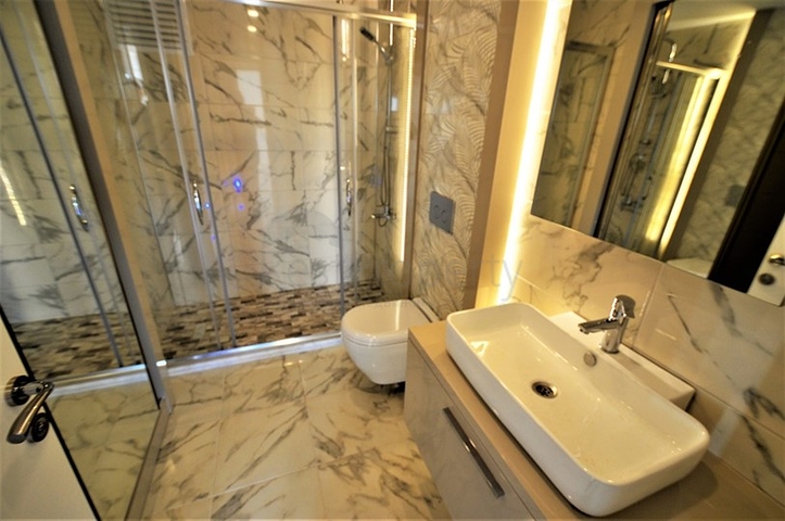 شقق بثلاث غرف نوم في المنطقة الجديدة في انطاليا