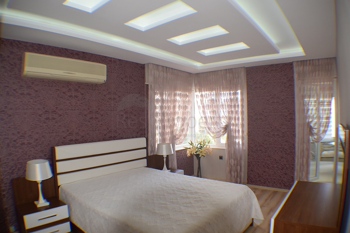 شقة مفروشة بثلاث غرف نوم في كونيالتي / انطاليا تبعد 150 مترعن الشاطئ 