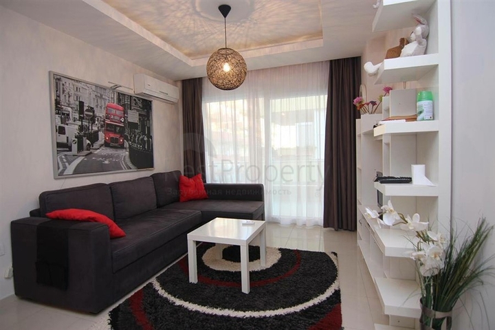 شقة بتخطيط 2+1 مفروشة في منطقة أوبا – ألانيا