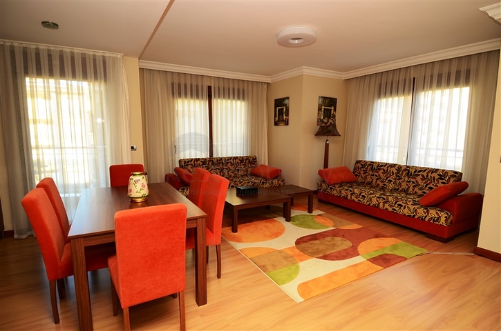 شقة غرفتين نوم وصالة في مركز مدينة ألانيا 