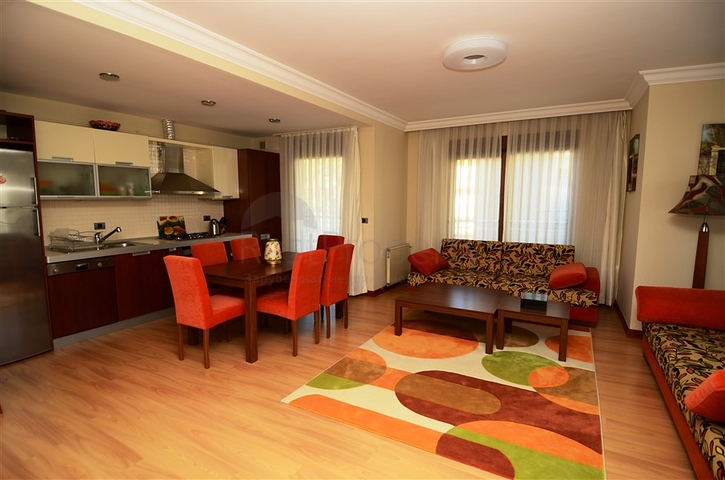 شقة غرفتين نوم وصالة في مركز مدينة ألانيا 