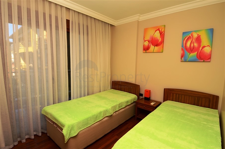 شقة غرفتين نوم وصالة في مركز مدينة ألانيا 