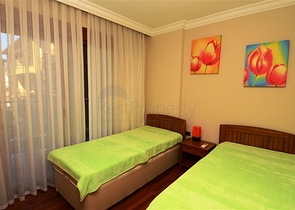 شقة غرفتين نوم وصالة في مركز مدينة ألانيا 