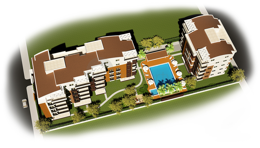 مشروع جاهز في انطاليا على بعد 500 متر من البحر