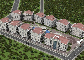 شقة بغرفتي نوم في انطاليا / تركيا