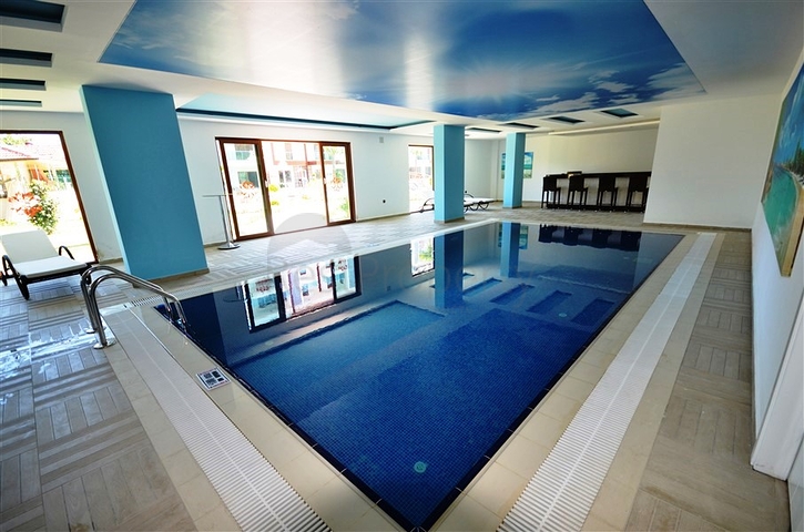 شقة واسعة بتخطيط 2+1 ضمن مجمع رائع على ضفاف النهر في منطقة أوبا – ألانيا