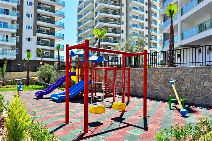 شقة بتخطيط 1+1 ضمن أحد المجمعات الفاخرة بإطلالة بحرية رائعة في منطقة أفسلار – ألانيا