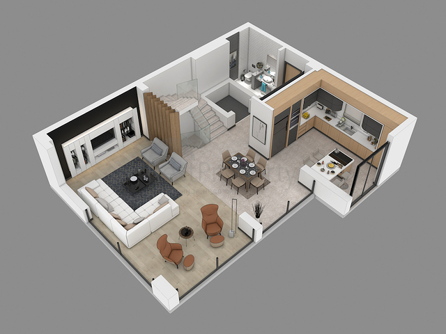 مشروع فيلات فاخرة قيد الإنتهاء في منطقة كونيالتي – أنطاليا