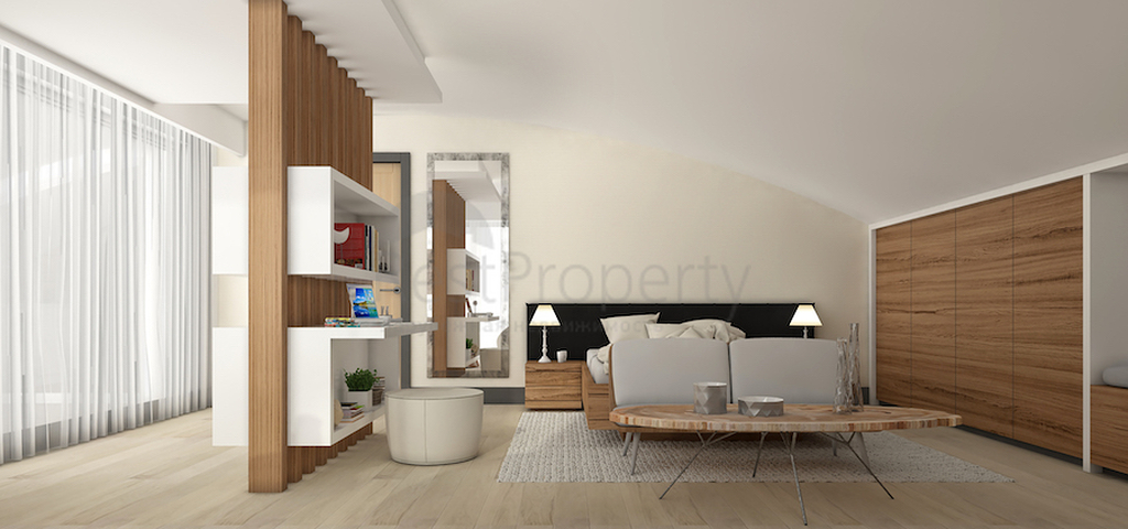 مشروع فيلات فاخرة قيد الإنتهاء في منطقة كونيالتي – أنطاليا