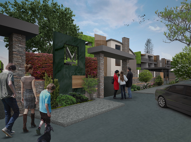 مشروع فيلات فاخرة قيد الإنتهاء في منطقة كونيالتي – أنطاليا