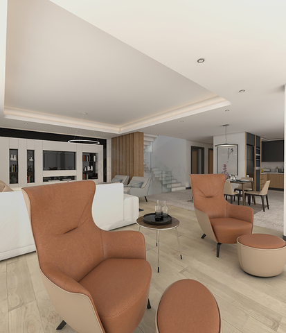 مشروع فيلات فاخرة قيد الإنتهاء في منطقة كونيالتي – أنطاليا